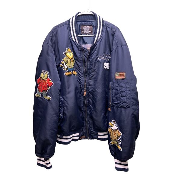 Top Gun Champs 96 Don't Mess With The Best Type MA-1 bomber jacket Size 5X - Picture 1 of 10